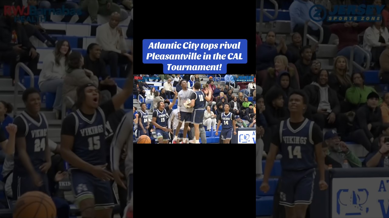 Atlantic City tops rival Pleasantville in the CAL Tournament! #basketball