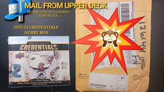 UPPER DECK DELIVERS! MAIL SURPRISE & ANOTHER LK AT 202223 CREDENTIALS HOCKEY + TIM HORTONS DUOS