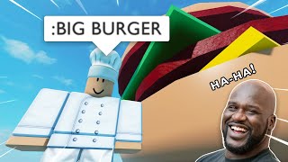 (ADMIN POWERS) Roblox Cook Burgers: Biggest Burger *funny* screenshot 3