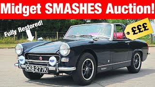 Restored MG Midget SMASHES Auction Estimate! Hobbs Parker July 2023 Classic Sale Results