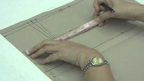 Lesson 2-17  MEDIUM Front Block Pattern Skirt Part 3 - BASIC DRESS WITH WAISTLINE