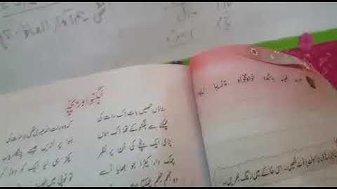 Class 4 - Urdu - Lecture 3