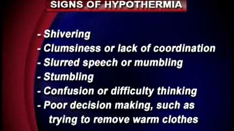 Frost Bite and Hypothermia and Signs to Look out For