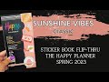 NEW | SUNSHINE VIBES-CLASSIC | Sticker Book Flip-Thru | The Happy Planner | SPRING RELEASE 2023