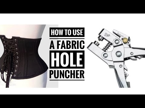 How to use a fabric hole puncher 