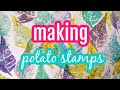 Making potato stamps