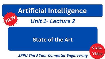 sppu ai unit 1| State of the art of AI