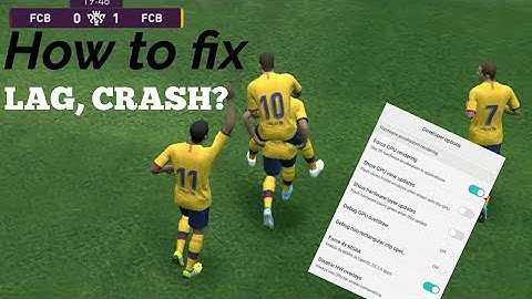 How to fix lag in pes 2021 mobile