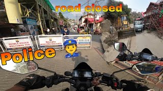 police stoped me 👮|| crowded area me vlog ☠️🏍