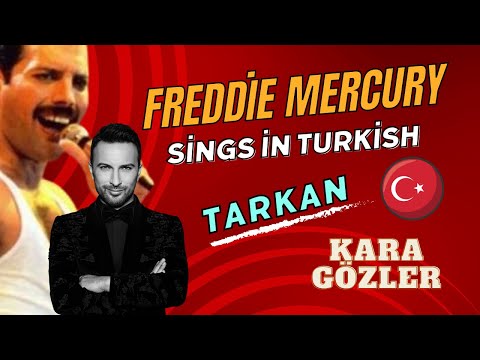 Freddie Mercury Sings Turkish Music/  Tarkan — Kara Gözler ( Yapay zeka Ai cover türkçe Turcover )