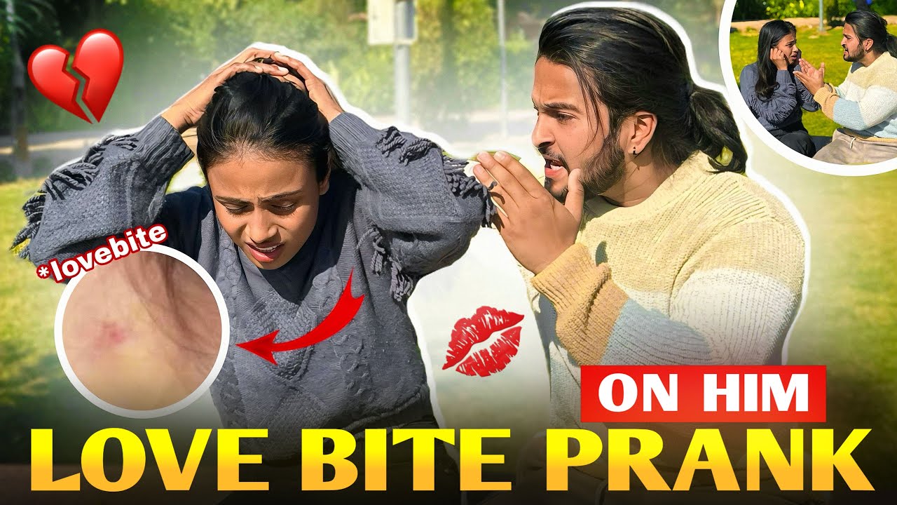 Love Bite Prank On Him💋😱He Got Angry🤬- ZIDDIADI