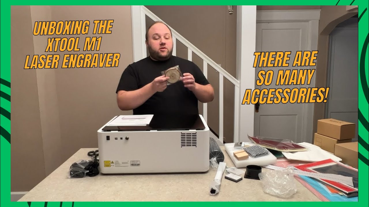 xTool M1 10W Laser Engraver Unboxing and Accessories 