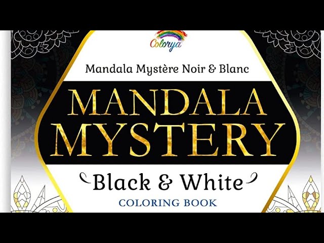 Colorya Mandala Mystery coloring book review and flip through