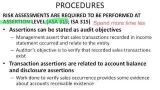 Topic 8 - Basics of substantive testing