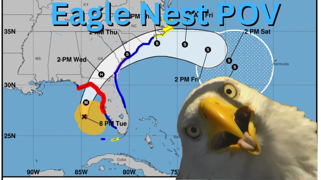 Hurricane Idalia Eagle Nest POV Captiva Island near Fort Myers