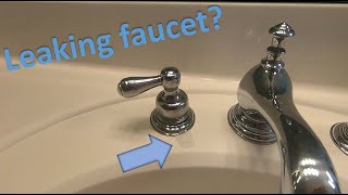 How to fix a leaking faucet handle (replacing stem assembly)