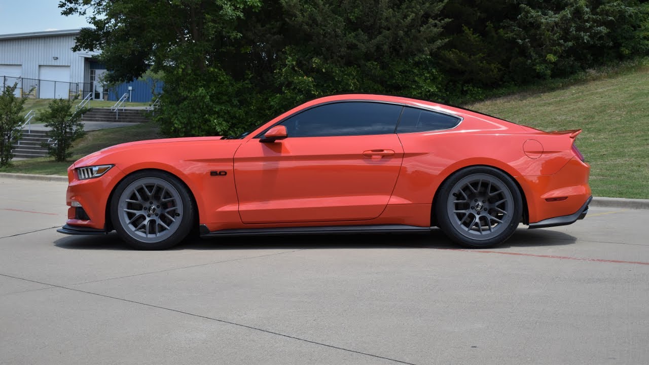 S550 Mustang on RTR Aero 7's + R888's! - YouTube