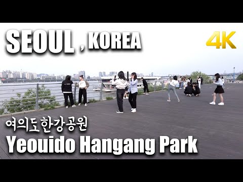 [4K] 1h Walk Korea, SEOUL Yeouido Hangang Park (ASMR)
