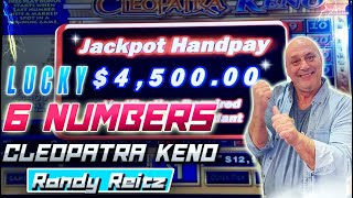 "High Limit Cleopatra Keno: 5 of 6 Jackpot or Bust!"