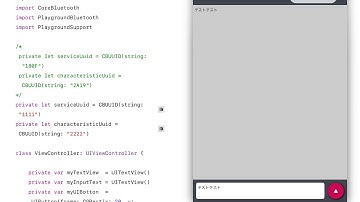 Communicate with BLE accessory using PlaygroundBluetooth API