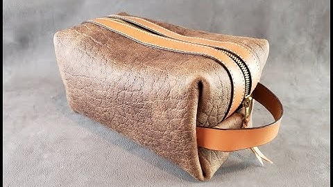 Making a Leather Dopp Kit (Shaving Kit)