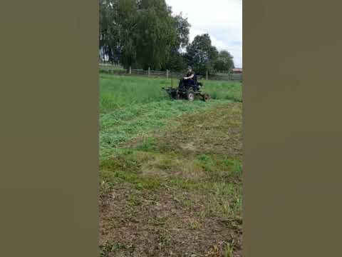 Самодельная роторная косилка - YouTube