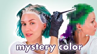 Bleaching my roots and Dyeing them a Mystery Color