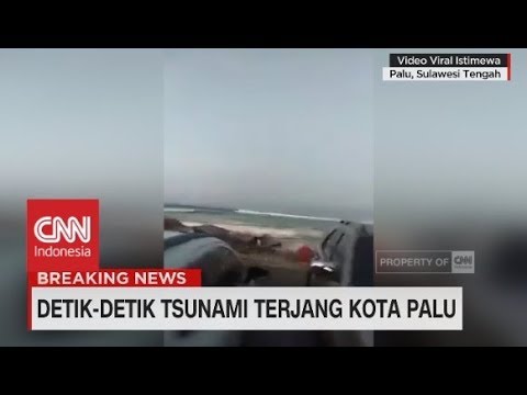 Viral! Video Baru Detik-Detik Tsunami Hantam Kota Palu
