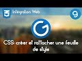 Intgration web 9  crer et rattacher une feuille de style css