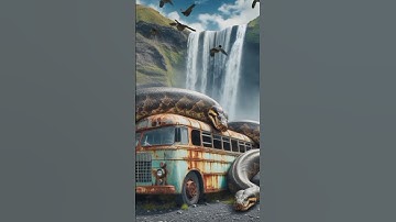 Nature Exploration | Travel Discovered | Train vs Green Python #shorts #wow #amazon