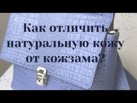 Видео: Кожа vs Кожзам: Секреты различия! #как отличить натуральную кожу от кожзама