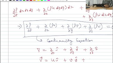 Lecture 24: Conservation of Mass in Differential Form for Cartesian & Cylindrical Coordinate System