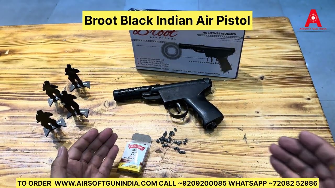 Broot Black .177 Air Pistol Review | Indian Made, Compact & Powerful!
