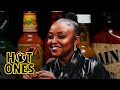 Quinta Brunson Faces Her Fear of Hot Ones While Eating Spicy Wings | Hot Ones