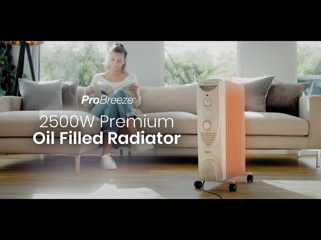 Pro Breeze Premium 2500W Oil Filled Radiator - YouTube