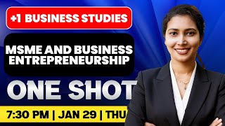 Plus One Business Studies | MSME & Business Entreprenurship | Exam Winner