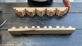 Ideas for making cement brick molds, made from wood