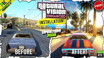 Free Natural Vision Enhanced! || How To Install Graphics Mod In GTA 5 Enhanced😍