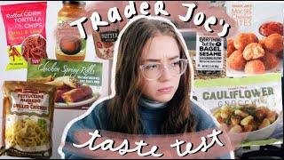 trying Trader Joe's for the FIRST TIME (snacks, frozen foods, meals \& more)