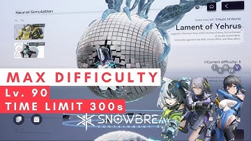 [Snowbreak: Containment Zone] Neural Simulation - Lament of Yehrus (Max Difficulty) #Week30