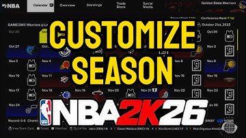 NBA 2K26 - Hoe je je MyNBA aanpast (seizoensduur, aangepaste selecties, blessurevrij)