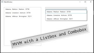 Basic MVVM with Combobox in WPF