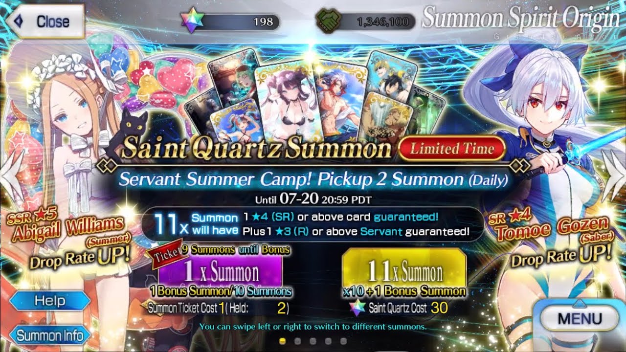 [FGO NA] Summer Abigail Williams Summons