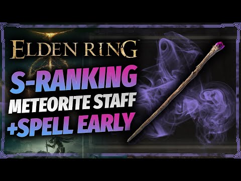 Elden Ring - Get Best Meteorite Staff S-scaling and Rock Sling Gravity Sorcery Early (NEW!)
