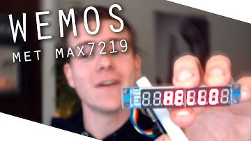 MAX7219 aansturen met WEMOS D1 | ESP8266 #8