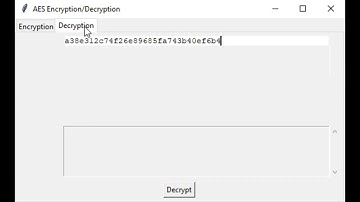 AES Encryption/Decryption Python project