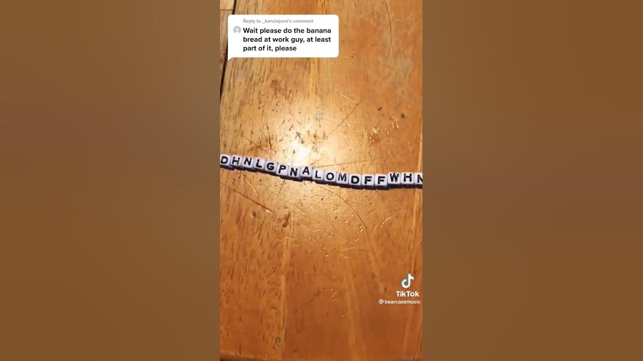 banana bread at work scrabble YouTube