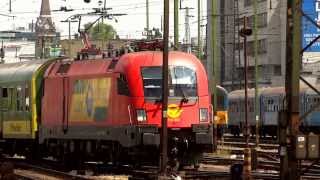 Trains In Budapest Keleti Pályaudvar 23.07.2013 - In 1080P