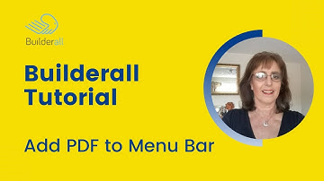 Builderall Tutorial Add PDF to menu bar in Cheetah Builder