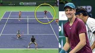 Tennis "craziest" Doubles Match You've Never Seen! (jannik Sinner Shocked)